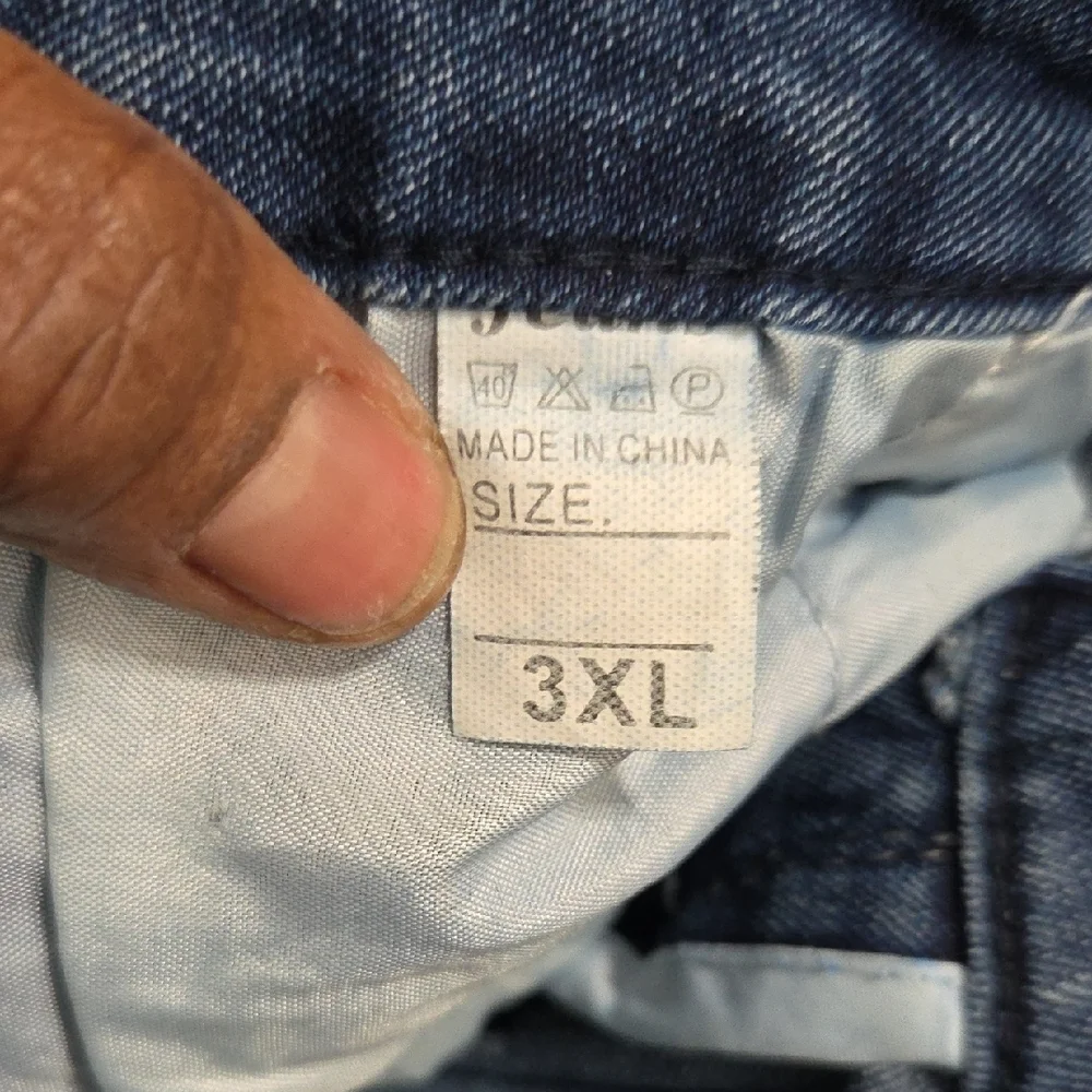 Source Unknown Distressed Blue Flare Jeans - Picture 3 of 3